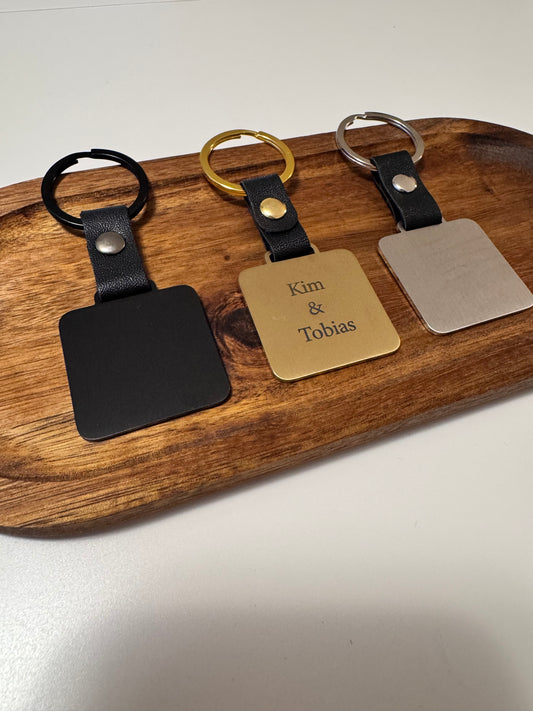 Personalisierter Schlüsselanhänger mit Gravur – Kalender, Namen & Datum – Geschenk für Paare, Jahrestag, Hochzeit, Partner