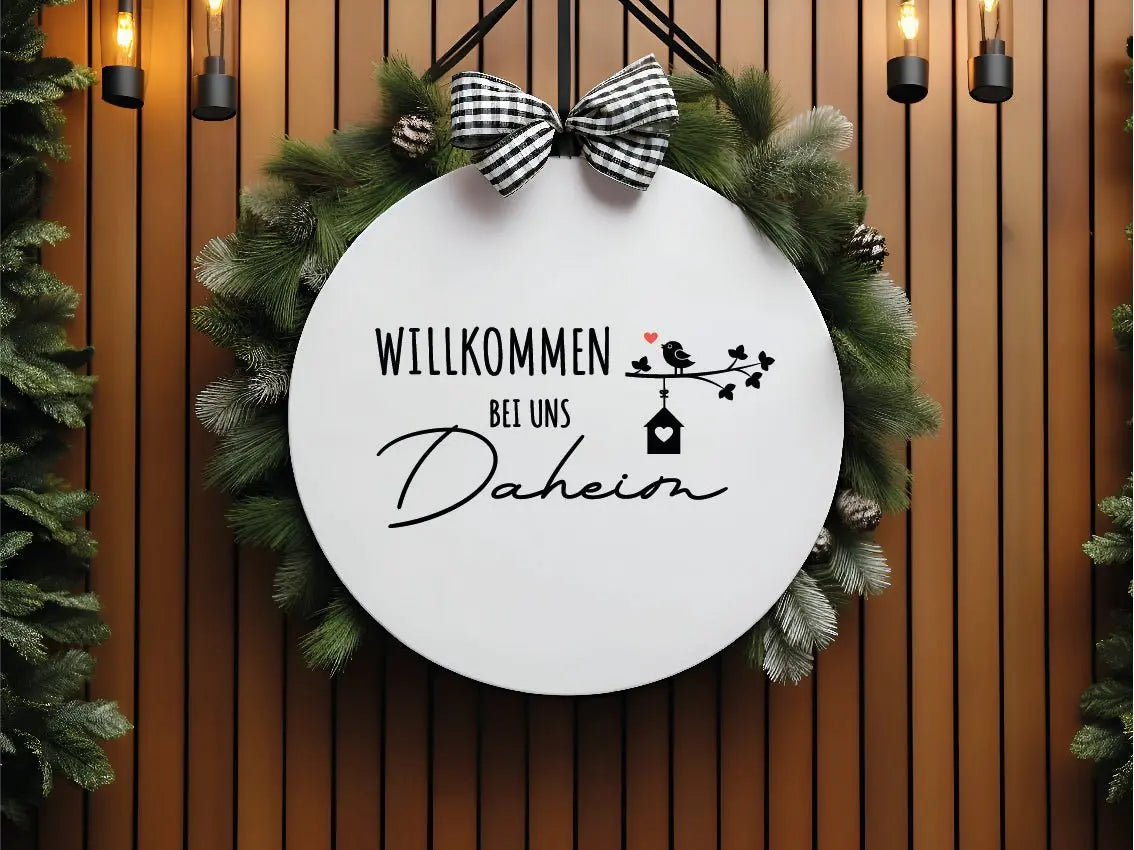 Aufkleber Willkommen - Selfmadeplott